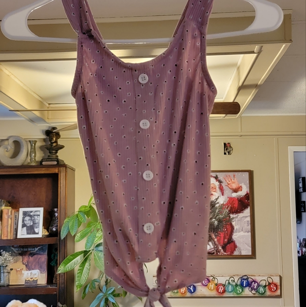 girls size 8 tie bottom top